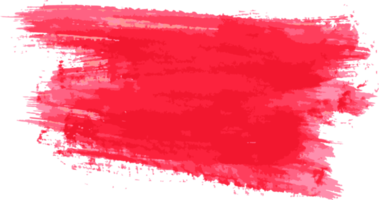 coup de pinceau aquarelle rouge png