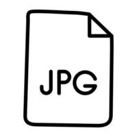 An icon design of jpg file vector