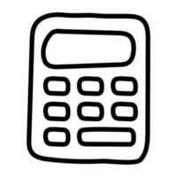 Trendy vector design of calculator