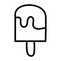 An icon design of ice popsicle vector
