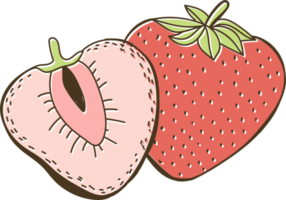 Cartoon vegetables and fruits png