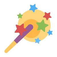 Beautiful design icon of magic stick vector