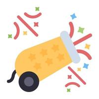 Perfect design icon of confetti cannon vector