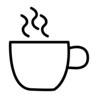 An icon design of hot tea mug vector