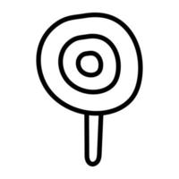 Linear design icon of lollipop vector