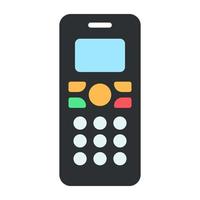 un icono de diseño creativo de teléfono inalámbrico vector