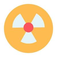 Trendy design icon of radioactive sign vector