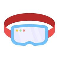 icono de diseño creativo de gafas vr aislado sobre fondo blanco vector