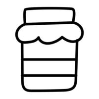 Trendy design icon of pickle jar vector