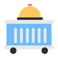 A unique design icon of food cart vector