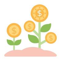 A perfect design icon of dollar plants vector