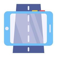 Perfect design icon of mobile road vector