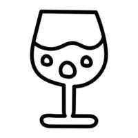 Trendy design icon of drink glass vector