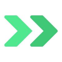 A perfect design icon of fast play arrow vector