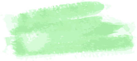 trazo de pincel de acuarela verde png