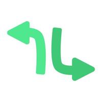 Opposite direction arrows, navigation arrows, directional arrows, arrowheads, pointing arrows vector