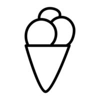 un diseño de icono de cono de helado vector