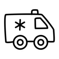 Vector design of ambulance, medical emergency vehicle