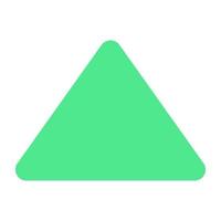 A unique design icon of triangle arrow vector