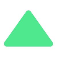 A unique design icon of triangle arrow vector