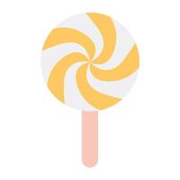 Stick candy icon, vector design of lollipop