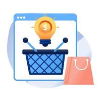 Modern design icon of shopping idea vector