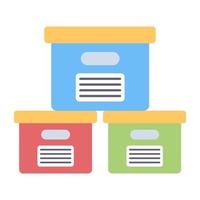 Boxes icon, editable vector