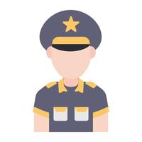 icono de diseño perfecto del oficial de policía vector