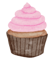 Dessert watercolor cartoon cute png