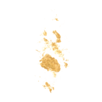 gouden aquarel penseelstreek png