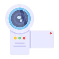 An editable design icon of VR camera vector