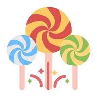 Lollipops icon in modern design vector