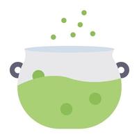 An editable design icon of halloween cooking vector