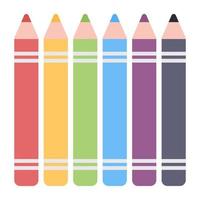 A beautiful design icon of lip pencils vector