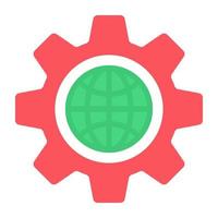 Modern design icon y global setting vector