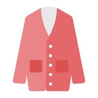 A unique design icon of female coat vector