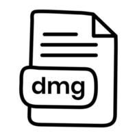 Modern design icon of dng file vector