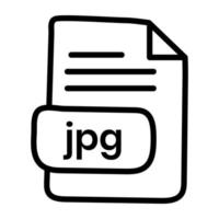 An icon design of jpg file vector