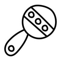 Rattle icon in unique design vector