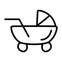 Modern design icon of baby stroller pp vector