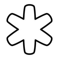 un icono de diseño creativo de signo médico vector