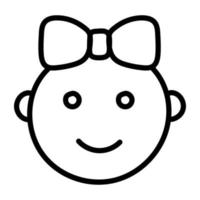 A unique design icon of neonate vector