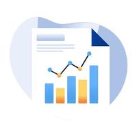 Modern design icon of business report vector