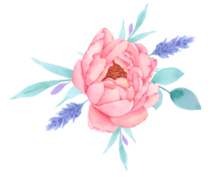 Blumenstrauß Aquarell Hochzeitsblume png