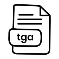 An icon design of tga file vector