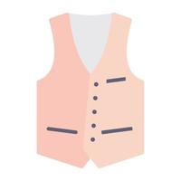 A beautiful design icon of waistcoat vector