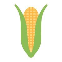 un ícono de descarga premium de mazorca de maíz vector
