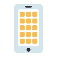 An editable design icon of mobile apps vector