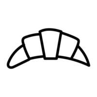 Croissant icon, editable vector