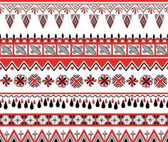 pattern ethnic motifs geometric seamless textile ornament vector